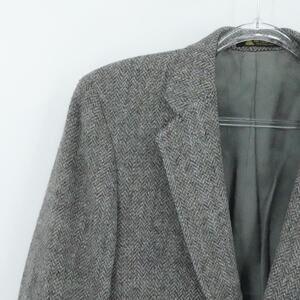 Vintage Harris Tweed Blazer Mens 40R Herringbone Wool Sport Coat Landon's 90s
